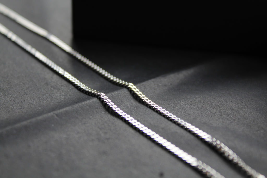 Unisex Silver Curb Chains