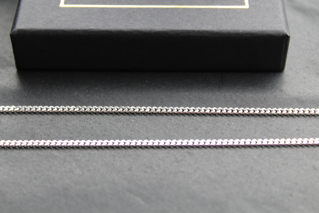 Unisex Silver Curb Chains