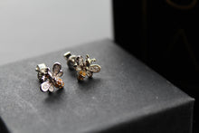 Load image into Gallery viewer, Yellow Honey Bee Silver &amp; Cubic Zirconia Earrings
