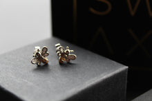 Load image into Gallery viewer, Yellow Honey Bee Silver &amp; Cubic Zirconia Earrings
