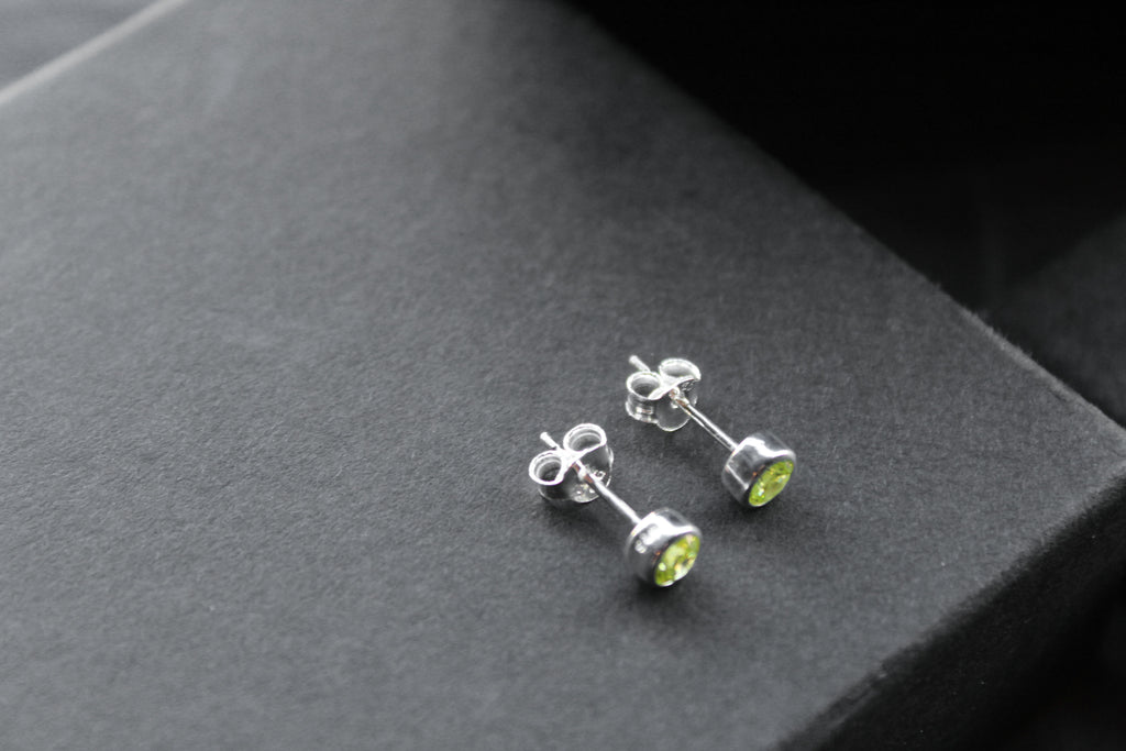 Yellow Topaz Silver Studs
