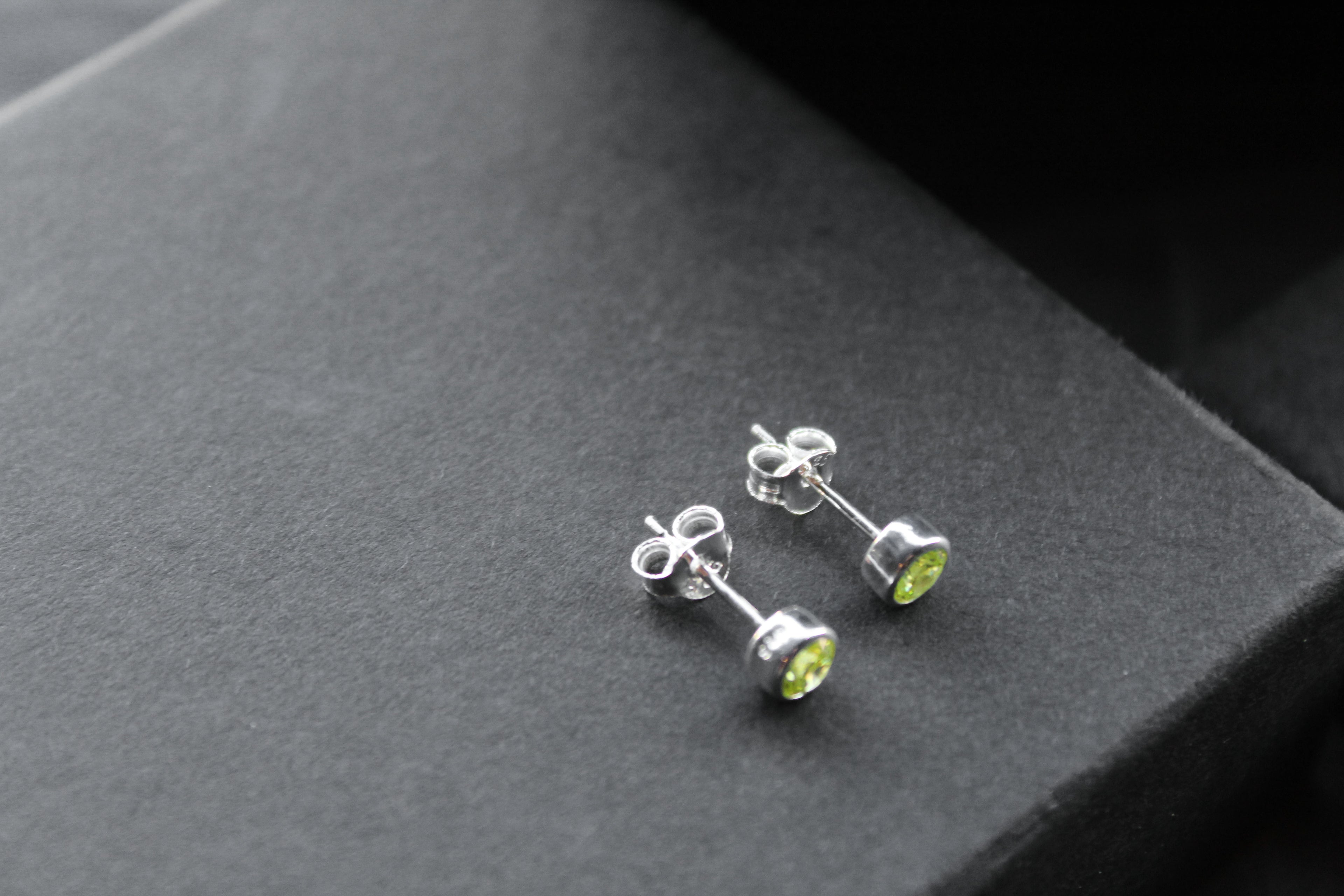 Yellow Topaz Silver Studs