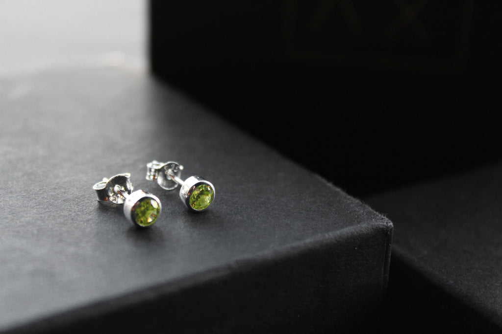 Yellow Topaz Silver Studs