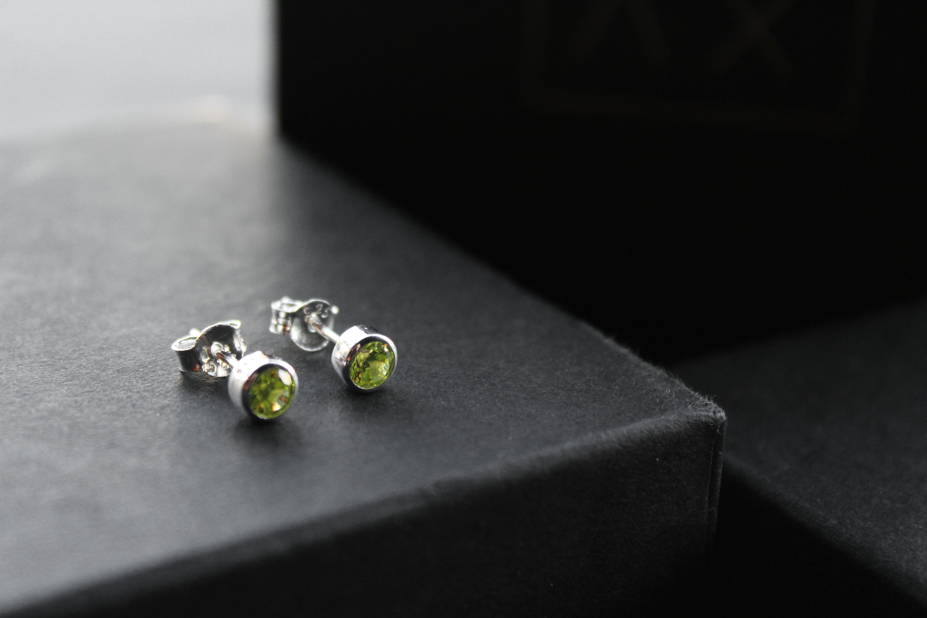Yellow Topaz Silver Studs