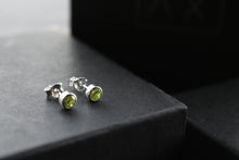 Load image into Gallery viewer, Yellow Topaz Silver Studs
