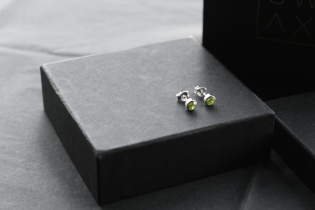 Yellow Topaz Silver Studs