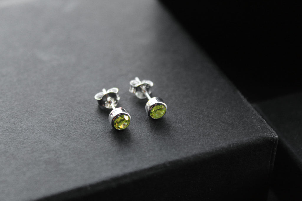 Yellow Topaz Silver Studs