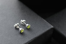 Load image into Gallery viewer, Yellow Topaz Silver Studs
